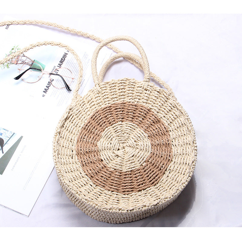 Handcrafted Round Wicker Bag Stornfield