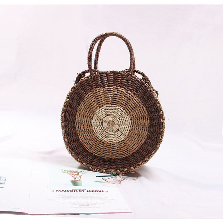 Handcrafted Round Wicker Bag Stornfield