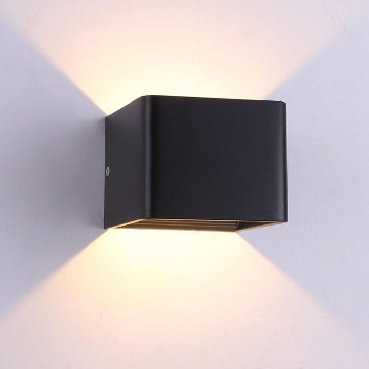 Modern LED Mini Square Wall Lamp | Aluminum | Multifunctional Lighting for Living Room & Bedroom | Stornfield