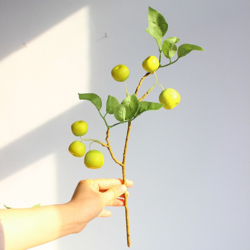 Decorative Faux Green Apple Stem