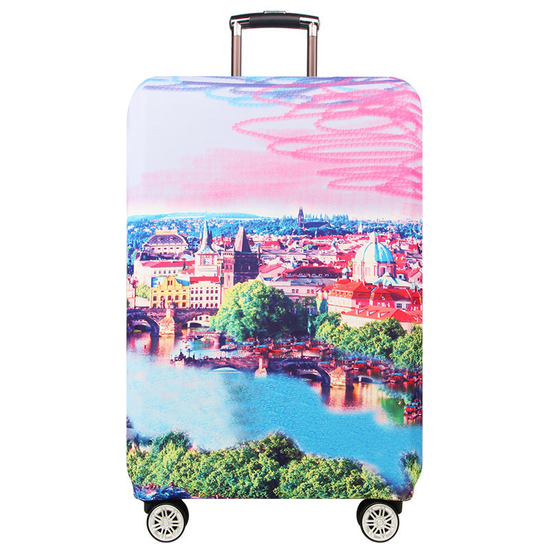 Artistic Cityscape Hard Shell Suitcase Stornfield