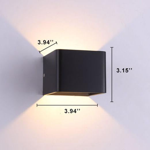 Modern LED Mini Square Wall Lamp | Aluminum | Multifunctional Lighting for Living Room & Bedroom | Stornfield
