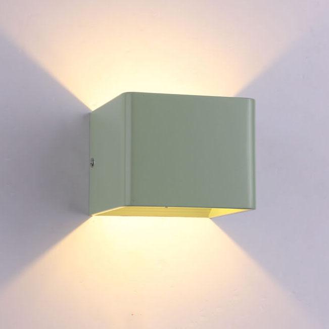 Modern LED Mini Square Wall Lamp | Aluminum | Multifunctional Lighting for Living Room & Bedroom | Stornfield