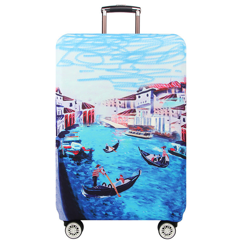 Women's hard shell suitcase with inspiring city view design Stornfield