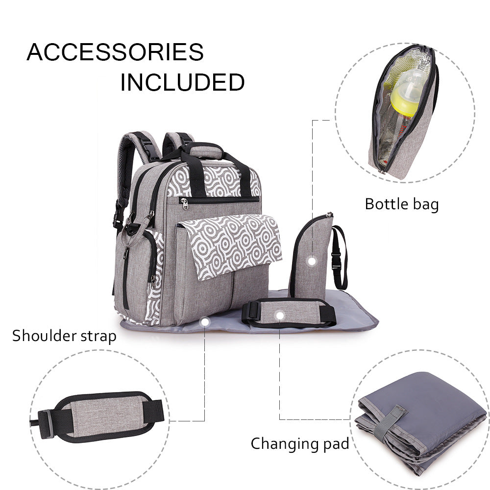 Multifunctional Diaper Bag with Insulated Compartments Stornfield