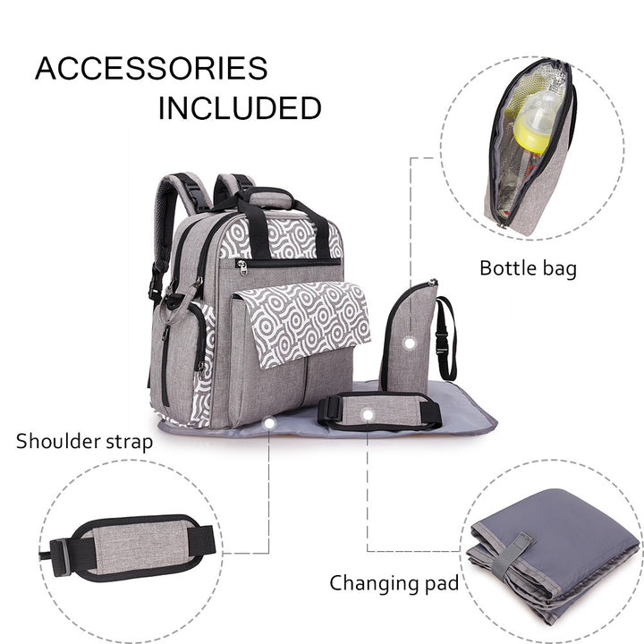 Multifunctional Diaper Bag with Insulated Compartments Stornfield