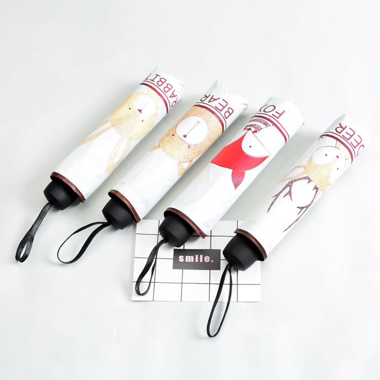 Women Compact Folding Umbrella with Cute Design Stornfield