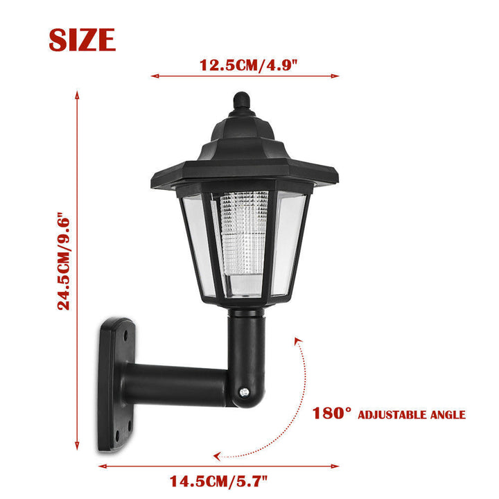 Solar-Powered Outdoor Pathway Lighting Fixture