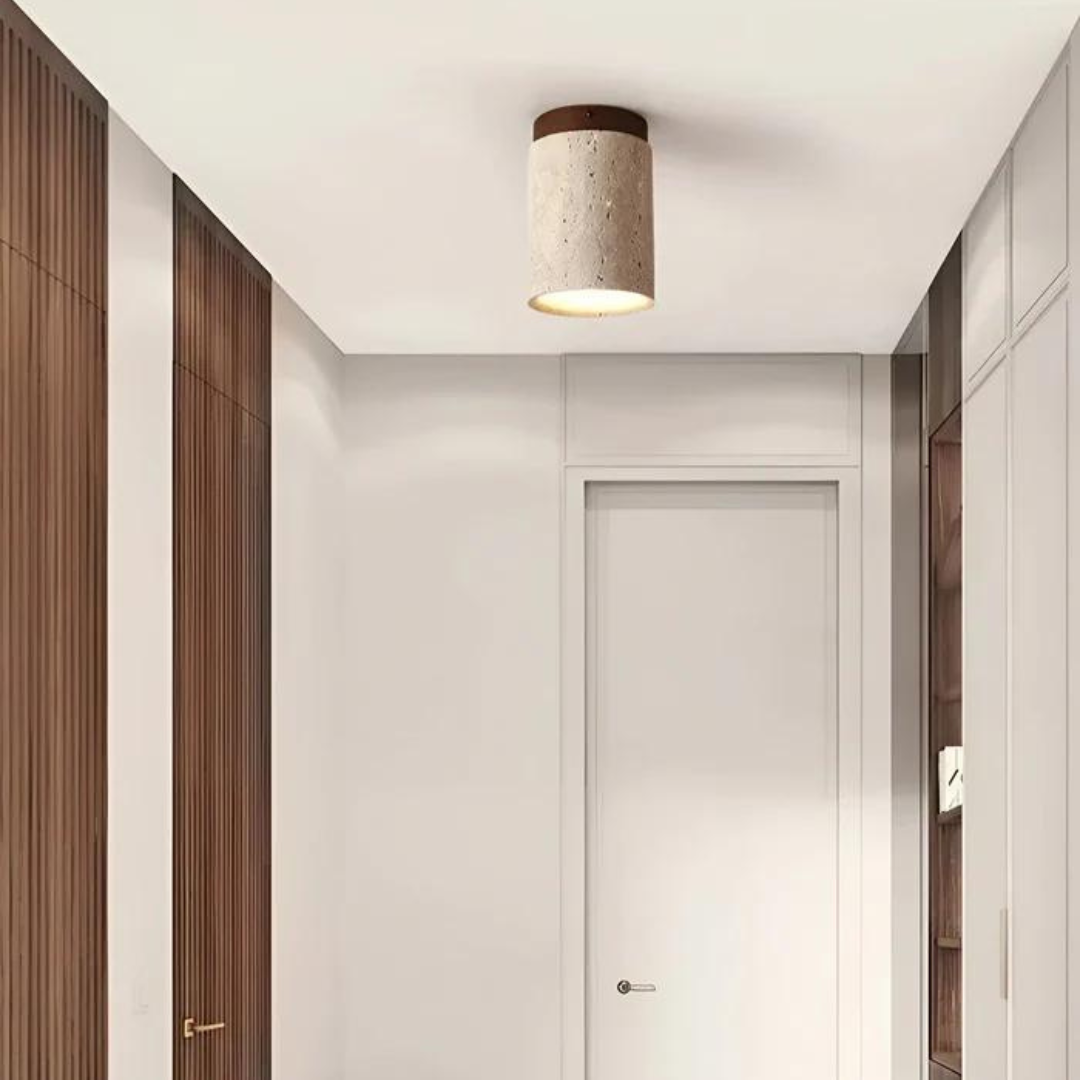 Trendy Round Japanese Style Ceiling Lamp - ZenLight | Stornfield