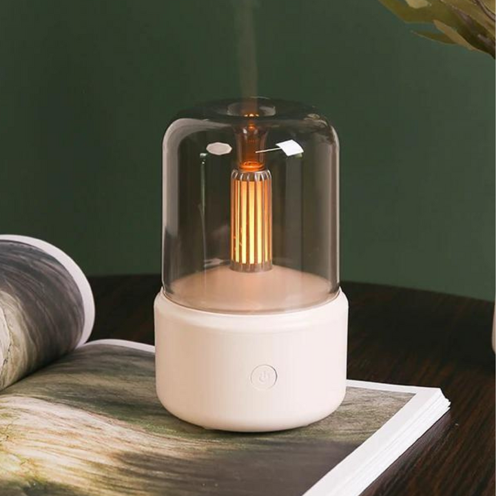 Stornfield | Retro Aroma Diffuser with Night Light - USB Essential Oil Humidifier for Home and Office