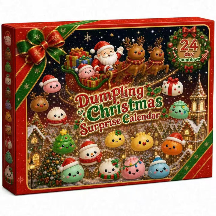 Christmas Advent calendar with sensory decorative figures