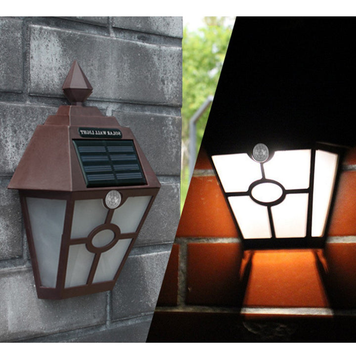 Solar-Powered Motion Sensor Security Wall Light