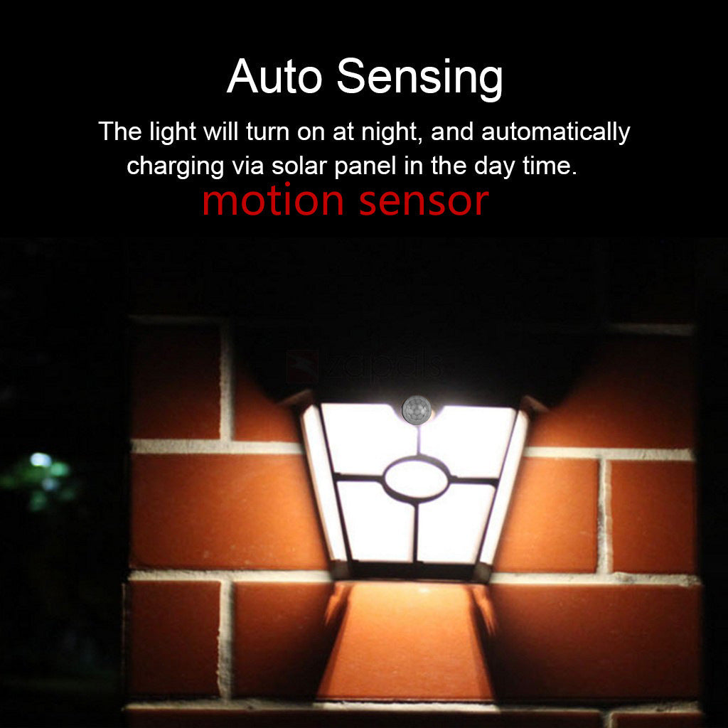 Solar-Powered Motion Sensor Security Wall Light