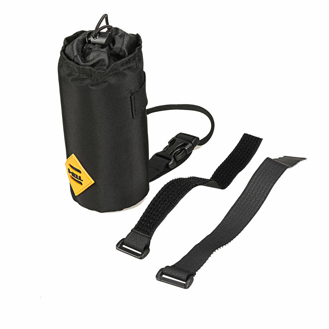 durable waterproof handlebar storage pouch with drawstring closure and reflective safety patch Stornfield
