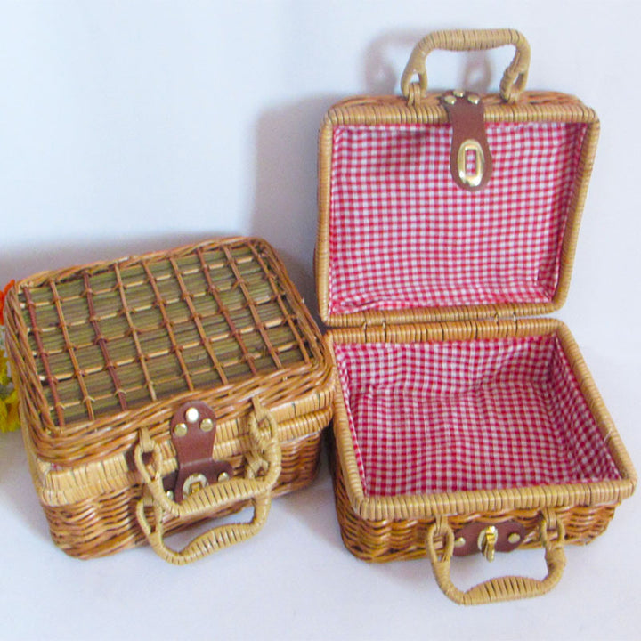Handcrafted Wicker Storage Basket Set Stornfield