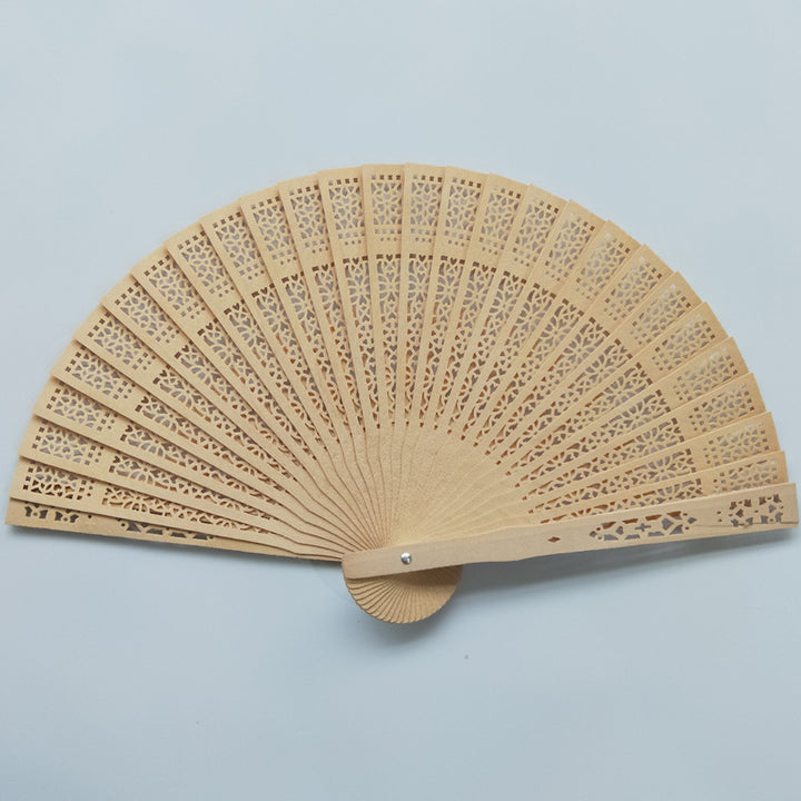 Ladies decorative hand fan with intricate flower painting Stornfield