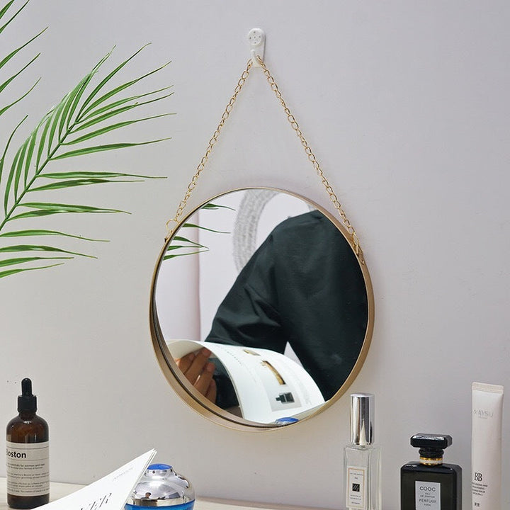 Metal Forged Iron Bathroom Wall Mirror | Stornfield