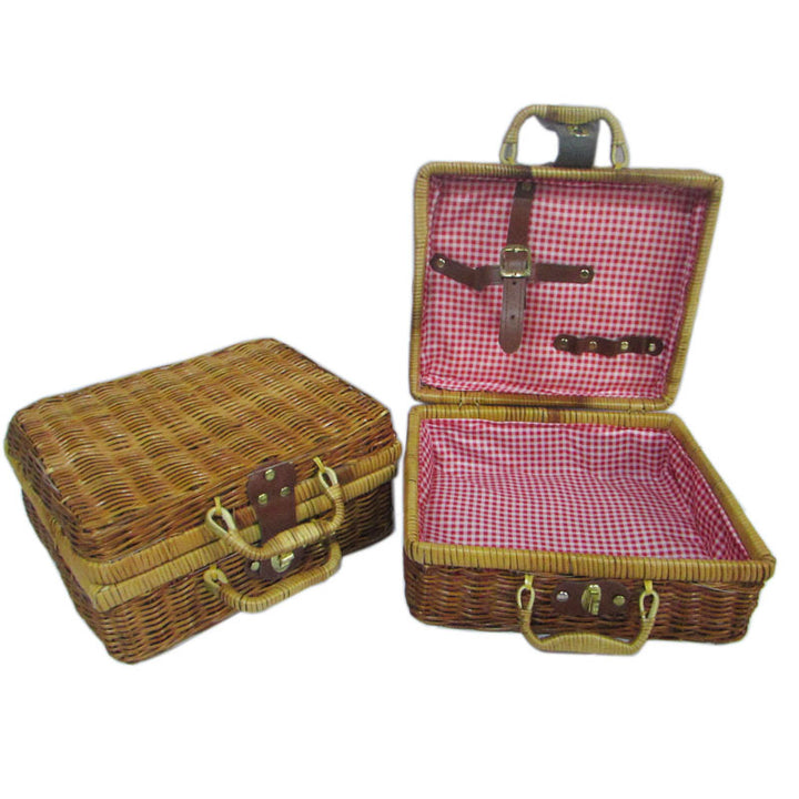 Handcrafted Wicker Storage Basket Set Stornfield