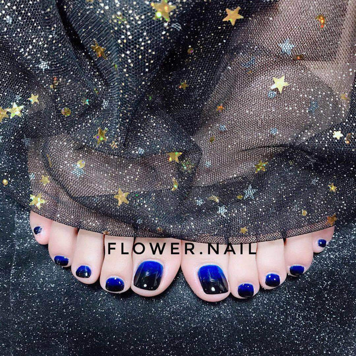 Artistic toenails with sparkling star designs Stornfield