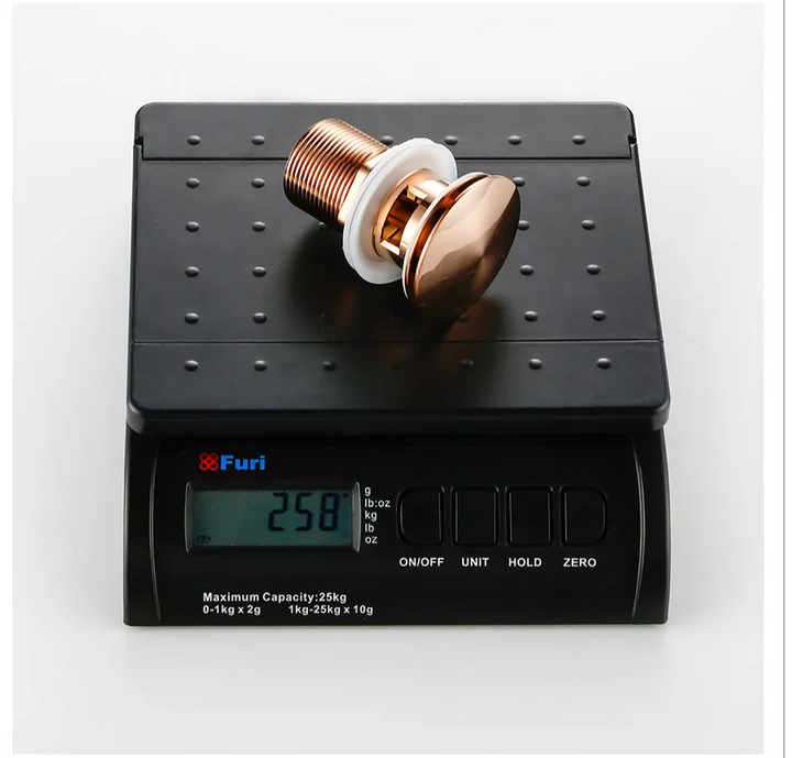 Bagnolux Rose Gold Sink Drain Valve Stornfield