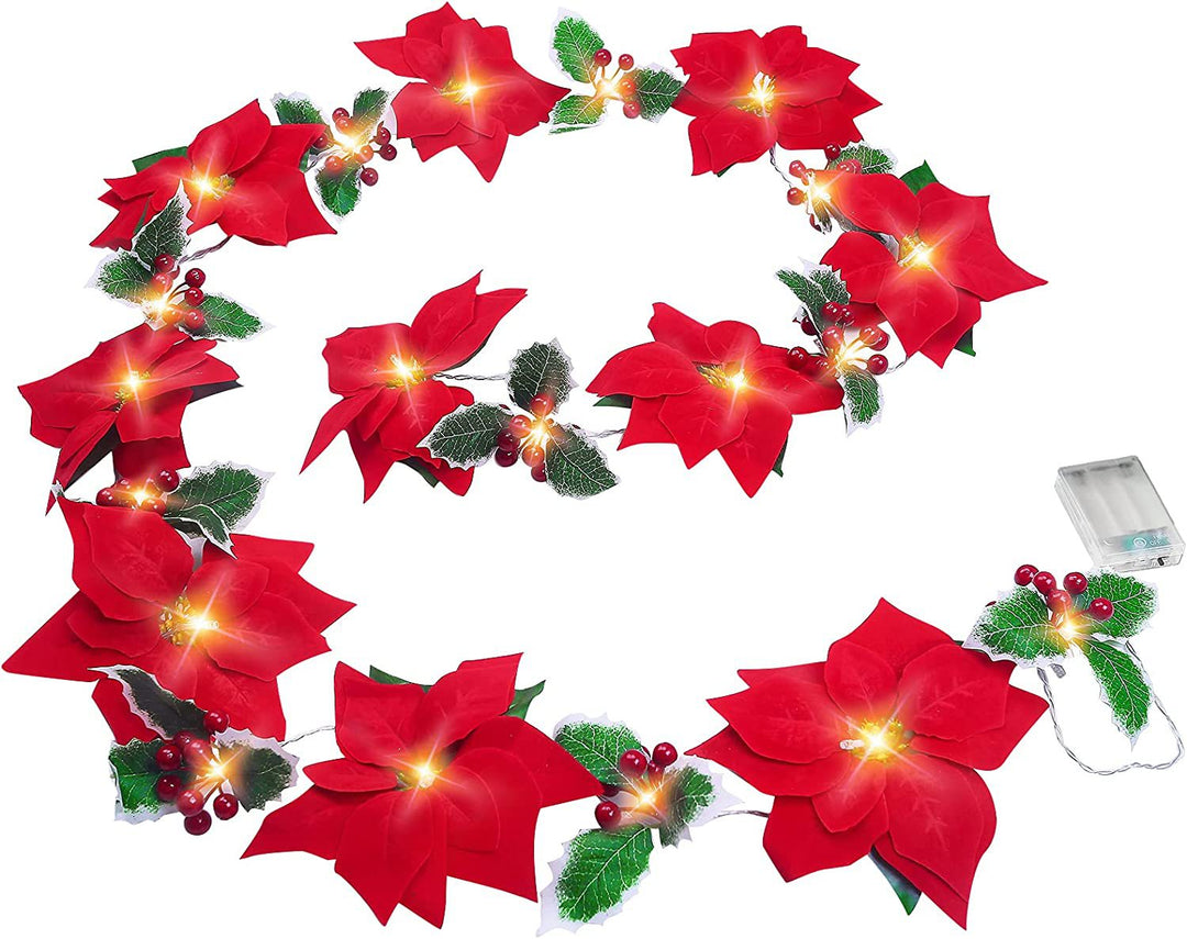 LED string lights with Christmas stars