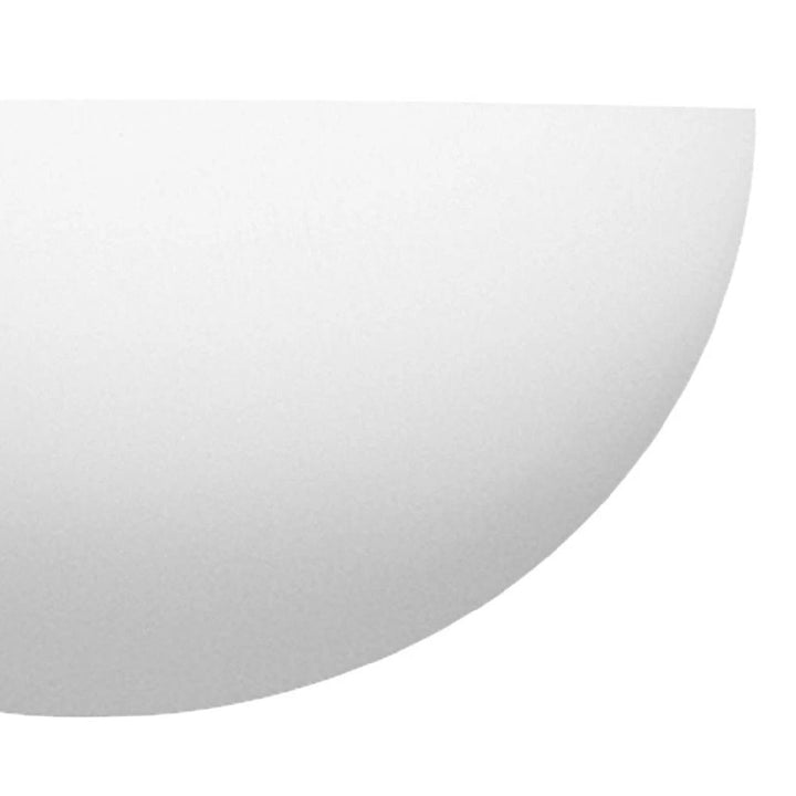Stornfield | Vintage Half-Round Half-Moon Plaster Wall Sconce Paintable 30 cm