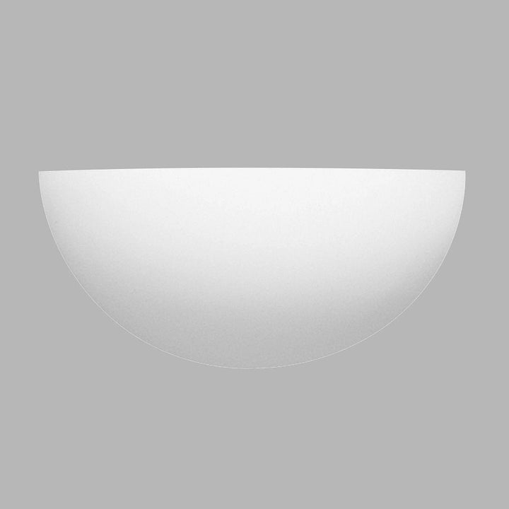Stornfield | Vintage Half-Round Half-Moon Plaster Wall Sconce Paintable 30 cm