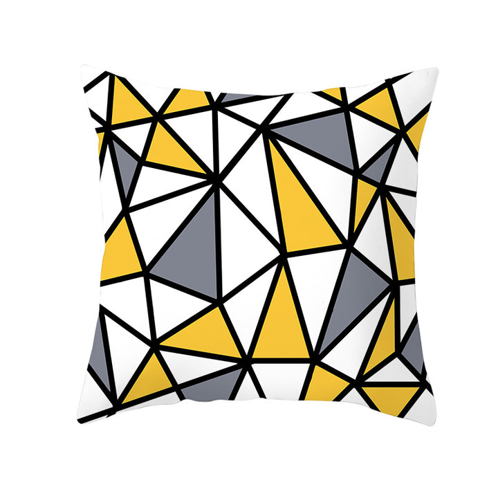 Decorative Tile-Pattern Throw Pillow Cover