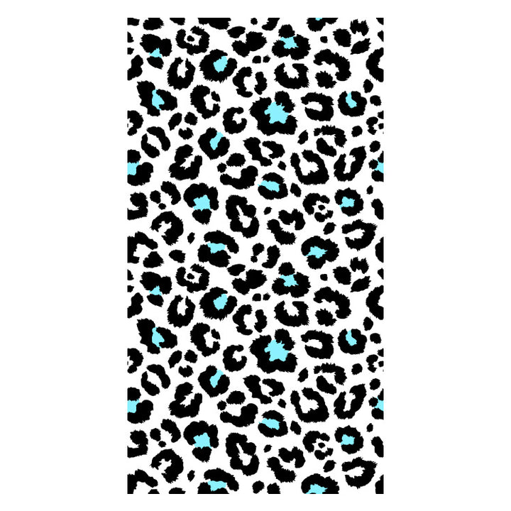 Beach towel with striking leopard motif and colorful accents Stornfield