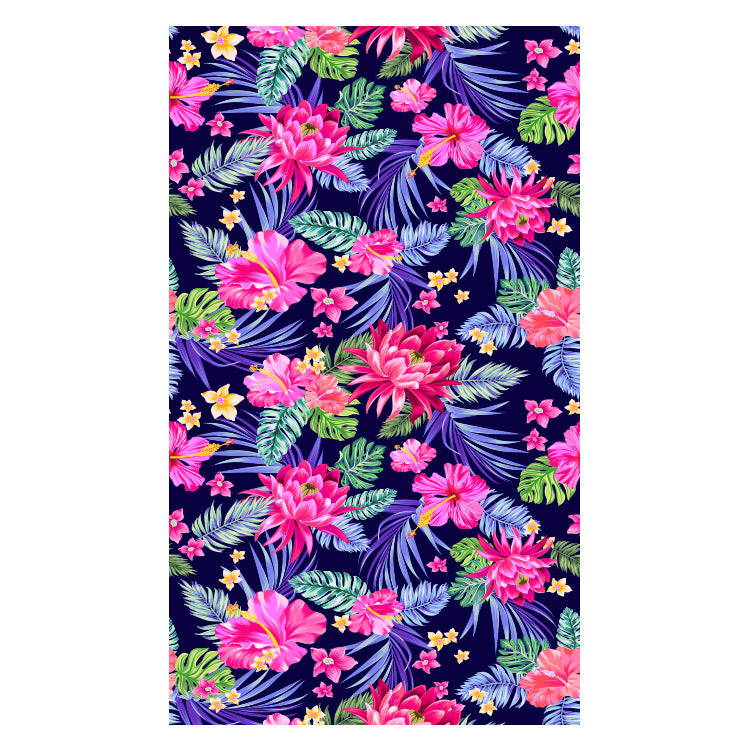 Beach towel with creative floral design Stornfield