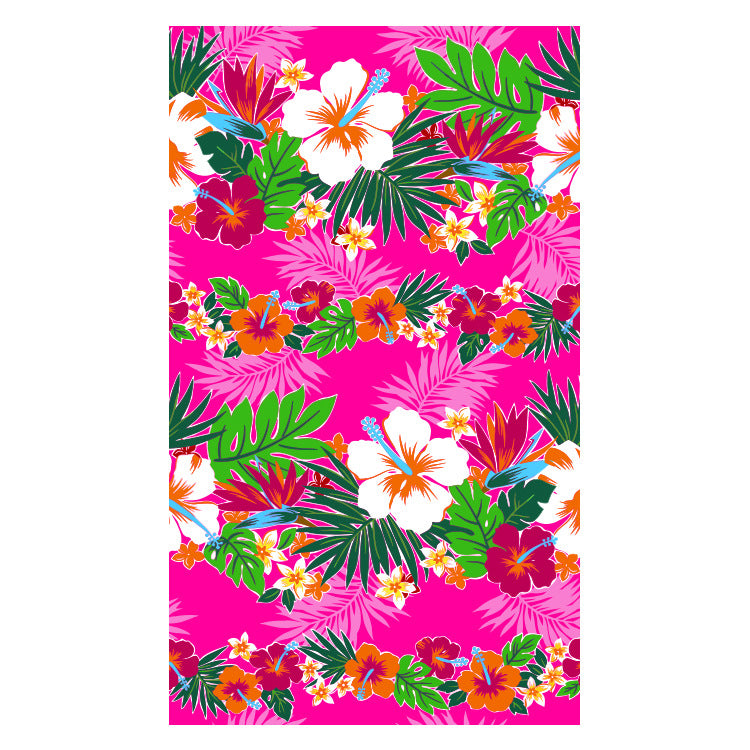 Beach towel with creative floral design Stornfield
