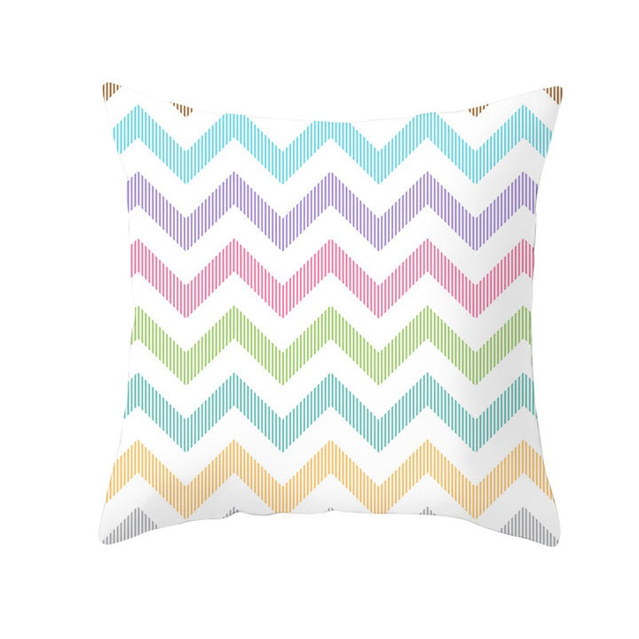 Decorative Tile-Pattern Throw Pillow Cover