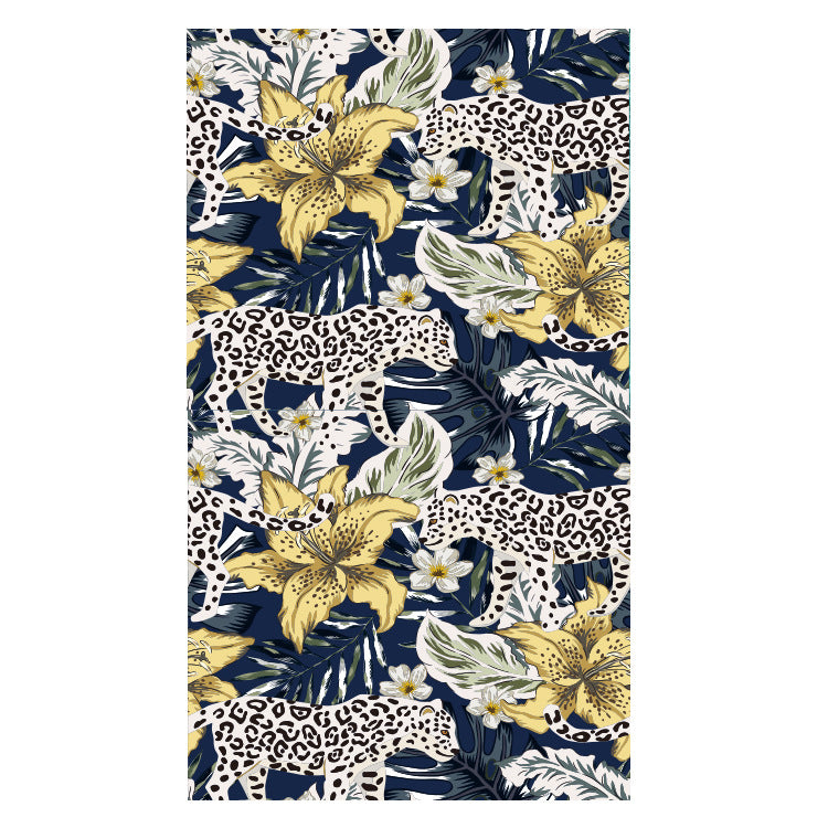 Beach towel with creative floral design Stornfield