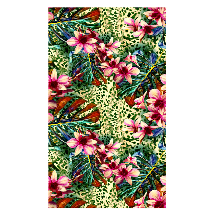 Beach towel with creative floral design Stornfield