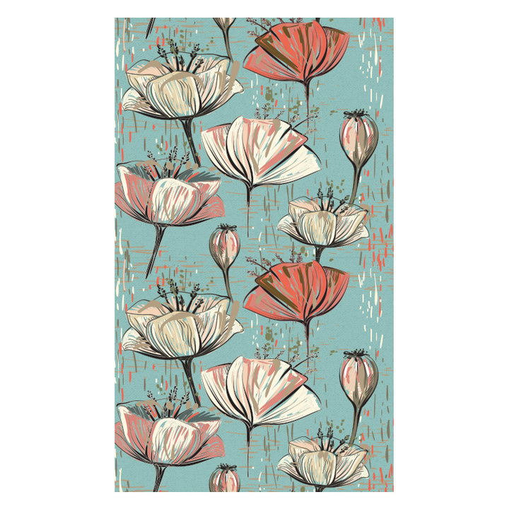 Beach towel with creative floral design Stornfield