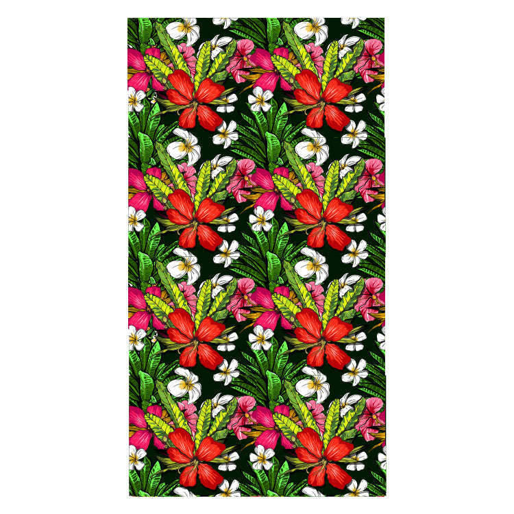 Beach towel with creative floral design Stornfield