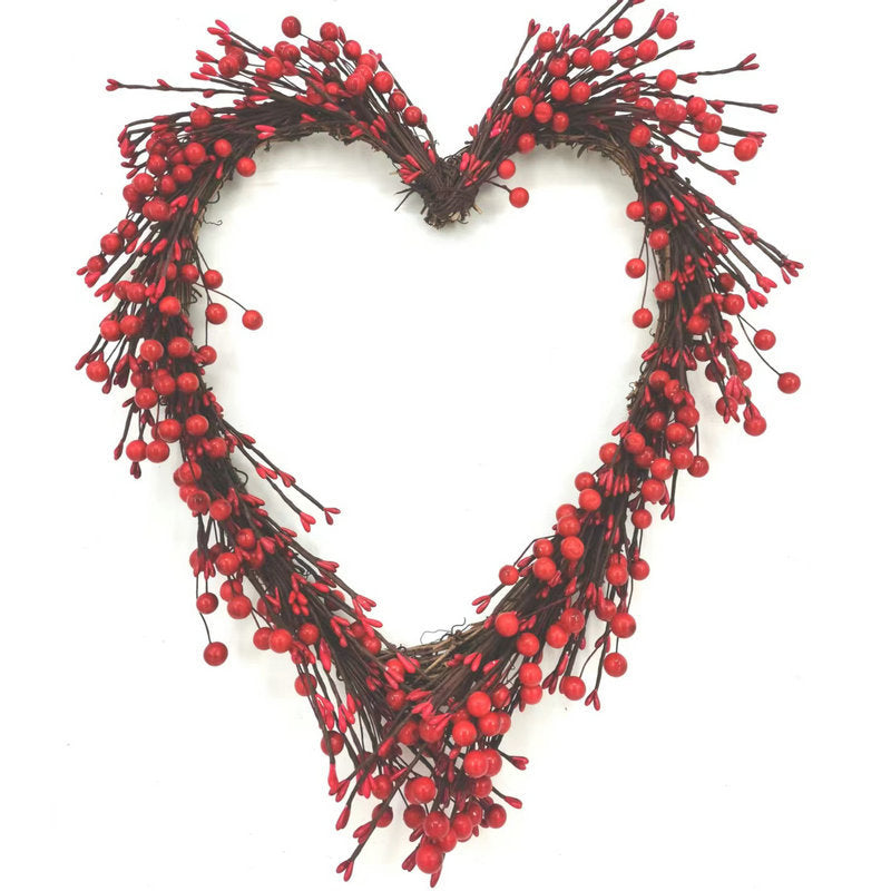 Christmas wreath with lighting for festive decoration