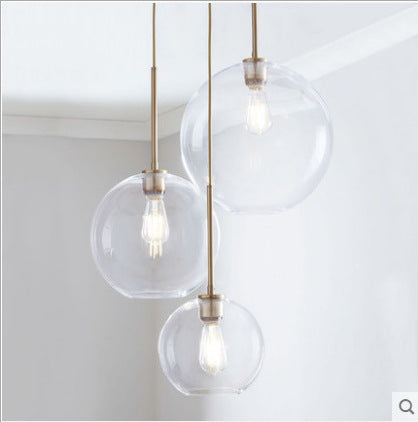Modern Glass Globe Pendant Light
