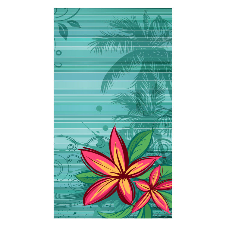 Beach towel with creative floral design Stornfield