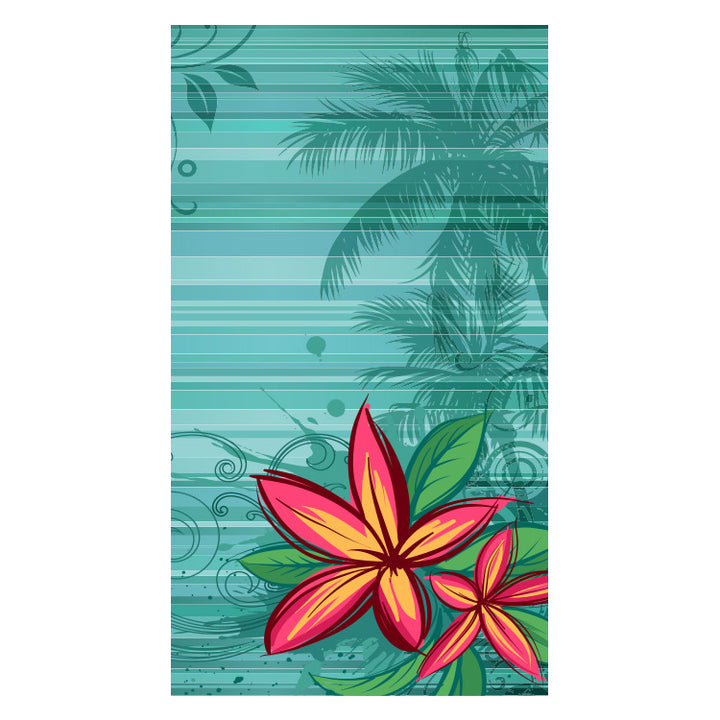 Beach towel with creative floral design Stornfield