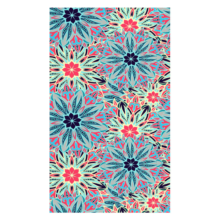 Beach towel with creative floral design Stornfield