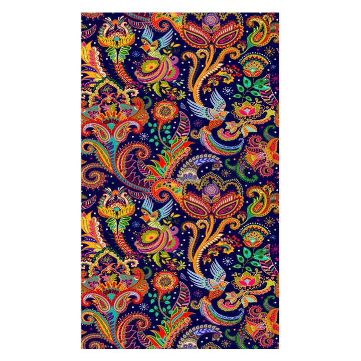 Beach towel with creative floral design Stornfield