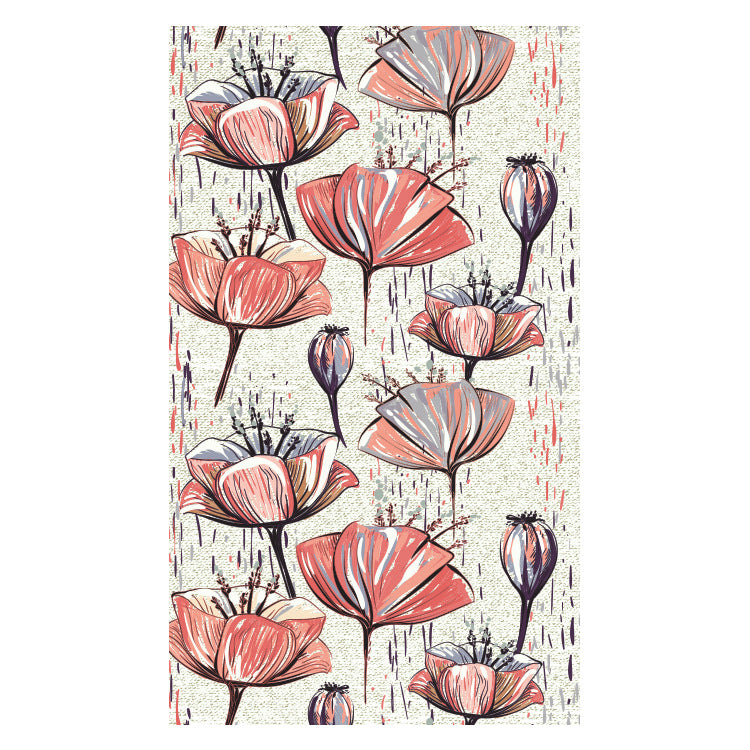 Beach towel with creative floral design Stornfield
