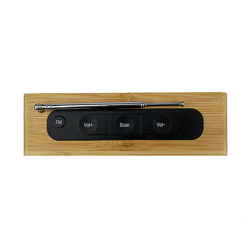 Digital wooden alarm clock with temperature display Stornfield