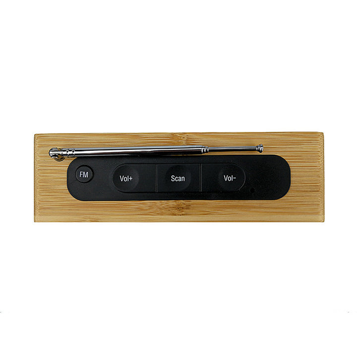 Digital wooden alarm clock with temperature display Stornfield