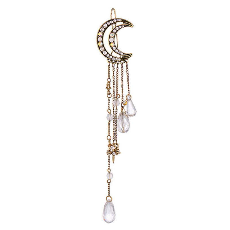 Celestial Moon-Inspired Dangle Brooch Stornfield