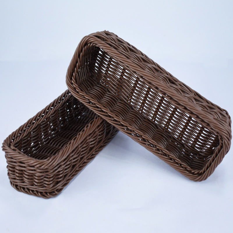 Stylish Woven Rectangular Serving Tray Stornfield