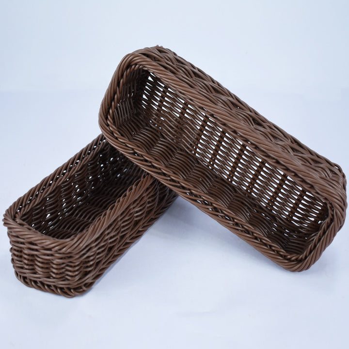 Stylish Woven Rectangular Serving Tray Stornfield