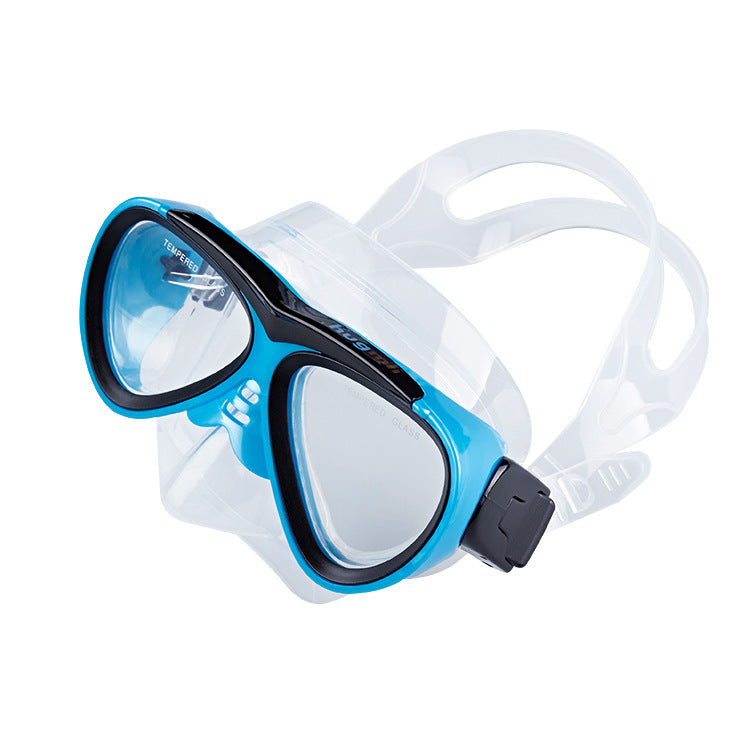 Diving mask with elastic adjustment and anti-fog technology Stornfield