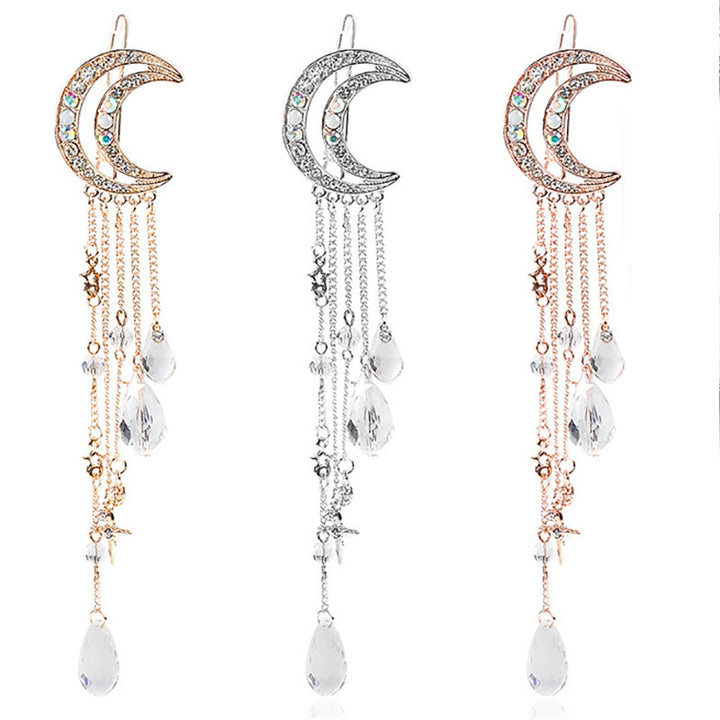 Celestial Moon-Inspired Dangle Brooch Stornfield